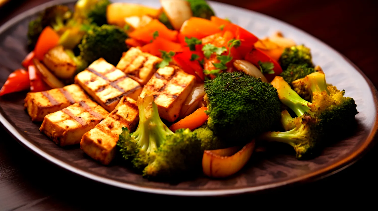 Tofu Grelhado com Legumes fitness