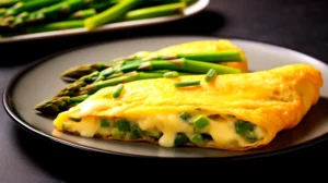 Receita de Omelete de Espargos e Queijo Fitness Deliciosa e Saudável