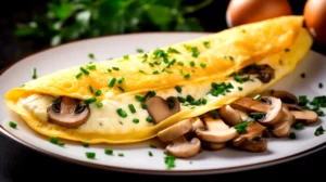 Receita de Omelete de Claras com Cogumelos Fitness Deliciosa e Saudável