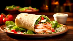 Receita de Wrap de Salada Caesar com Frango Fitness Deliciosa e Saudável