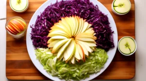 Receita de Salada de Repolho Roxo com Maçã Fitness Deliciosa e Saudável