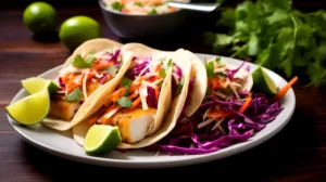Receita de Tacos de Peixe com Coleslaw Fitness Deliciosos