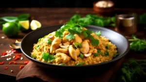 Receita de Frango ao Curry com Quinoa Fitness que Vai Transformar sua Dieta