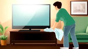 Receita de limpar telas de TV
