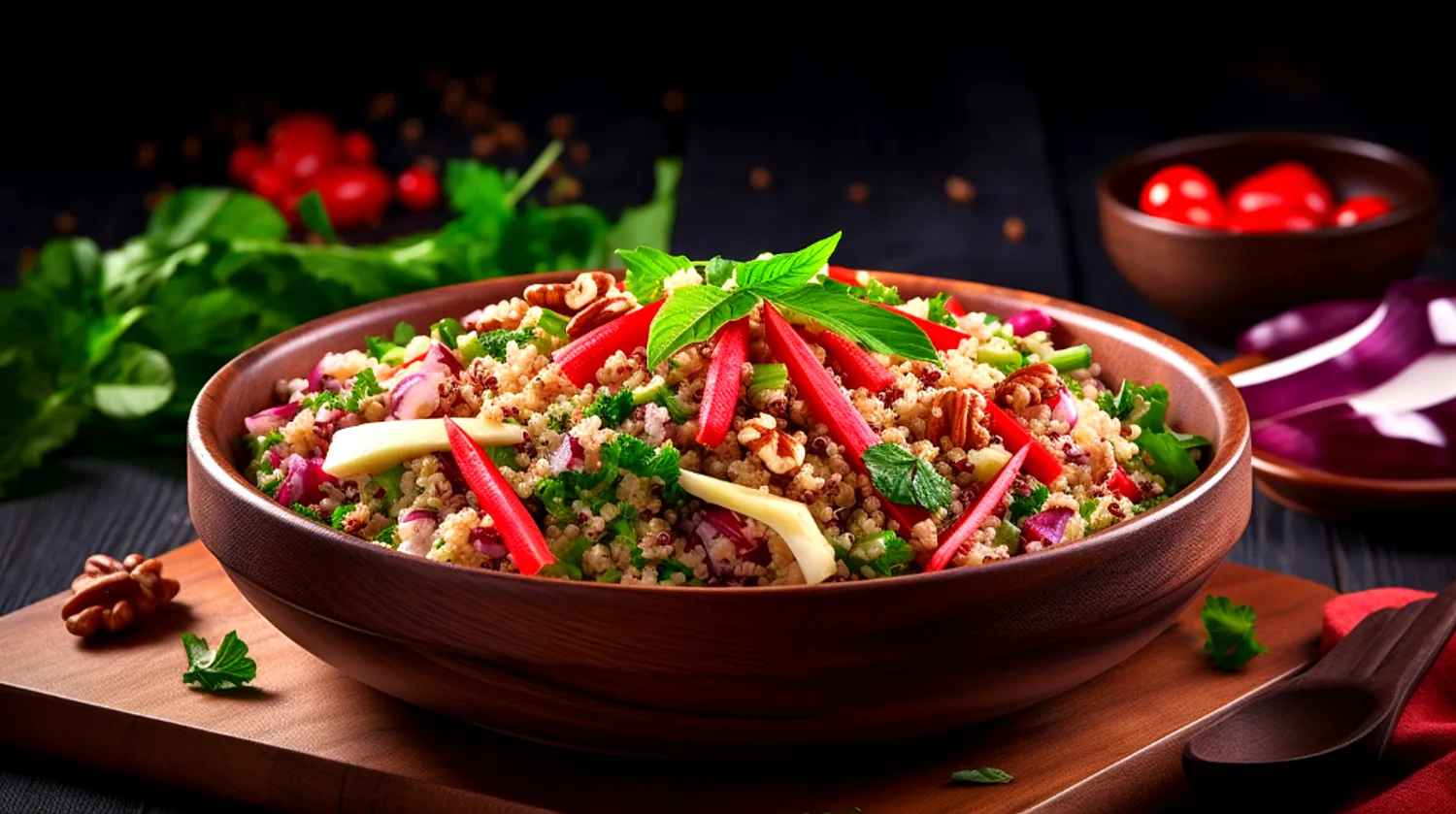Salada de Quinoa com Beterraba fitness