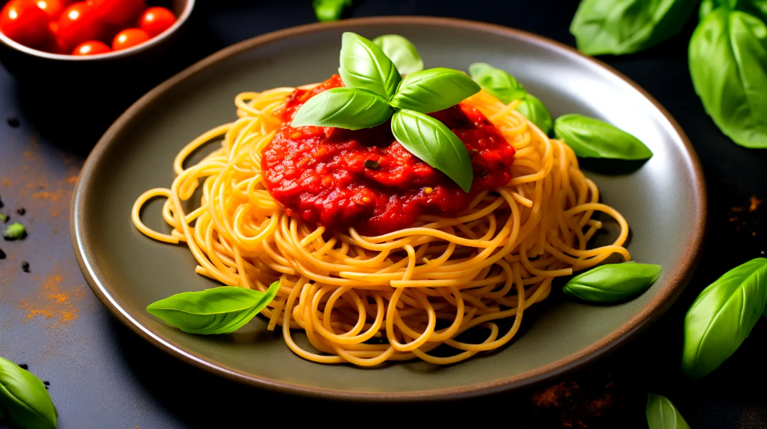 Espaguete de Abobrinha com Molho de Tomate e Manjericão fitness