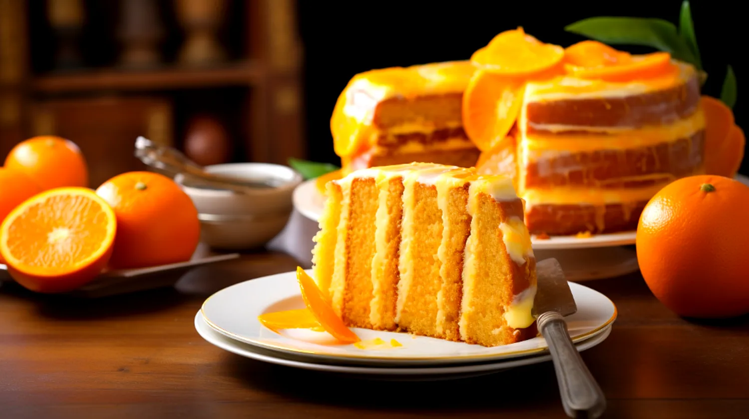 bolo tipo Pullman de laranja