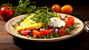 Receita de Omelete de Queijo Cottage com Tomate Fitness Deliciosa e Saudável