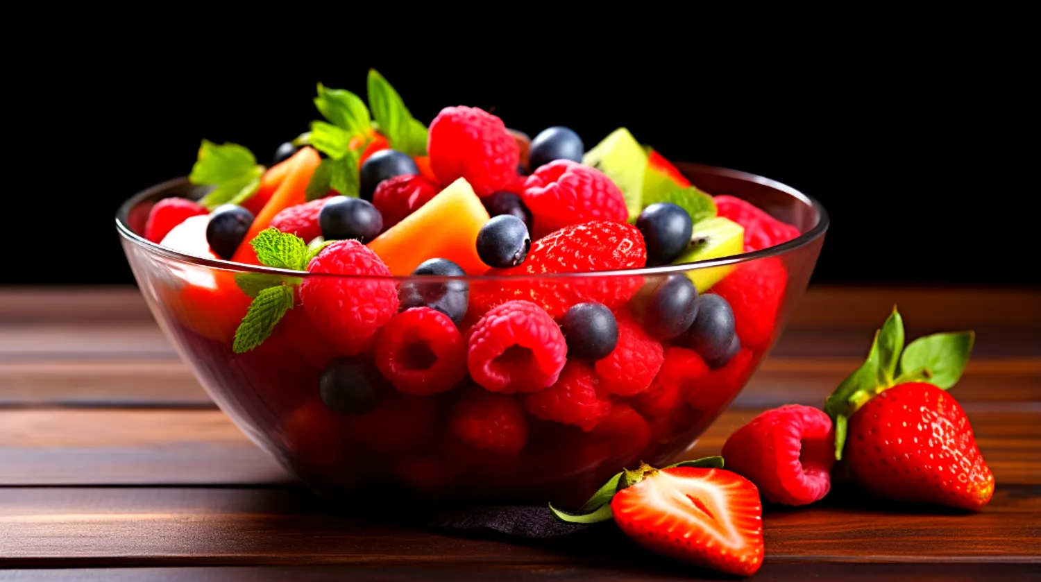 Salada de Frutas Vermelhas fitness